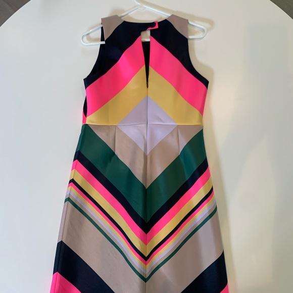 J Crew Pop-Stripe sleeveless dress.  Size 6 reg - Picture 3 of 6